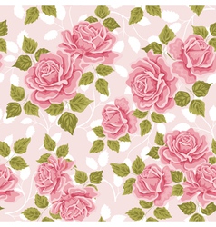 Seamless wallpaper pattern with roses Royalty Free Vector