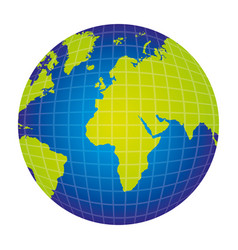 Colorful Silhouette With World Map View From Right Vector Image Colorful Silhouette With World Map View From Right Vector Image