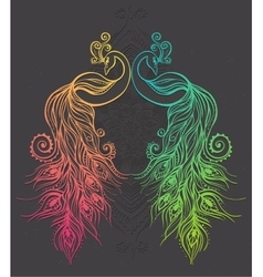 Download Mandala of the Golden Peacock Feathers Royalty Free Vector
