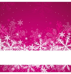 Grunge pink background with christmas elements Vector Image