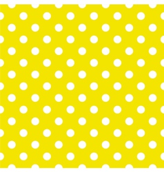 Seamless pattern white polka dot yellow background