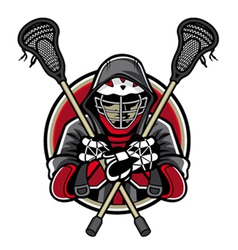 Lacrosse Mascot vector image