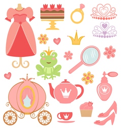Princess collection vector image