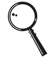 Magnifying glass vector image