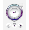 Multimedia player UI Multimedia player UI vector image