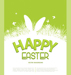 Background for easter template for brochure vector image
