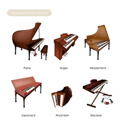 Six Keyboard Instrument vector image