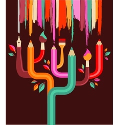 Creation tree vector image
