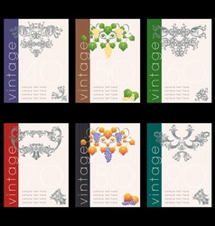 Wine labels22 vector image