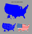 Map of the united states vector image
