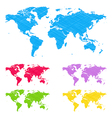 Doodle maps vector image