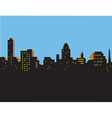 Retro Classic City Skyline vector image