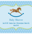 Baby Boy Shower and Arrival Card vector image