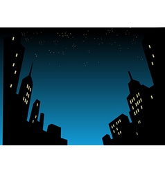 Night City Skyline Background Night City Skyline Background vector image