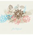 Floral background vector image