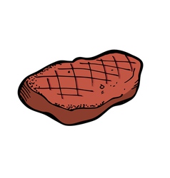 Tenderloin steak vector image