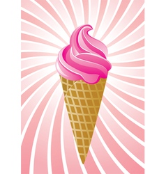 Icecream cone vector image