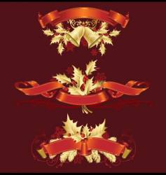 Set of christmas decoration variation vector image