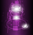 Digital future technology background vector image