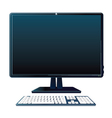 Isolated Personal Computer vector image