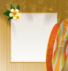 Floral surfboards vector image