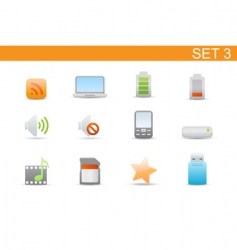 Web icons vector image