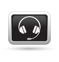 Headphones icon vector image