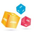 Cube vector image