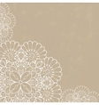 Retro background with lace ornament vector image