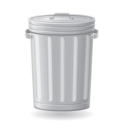 Trash can 01 vector image