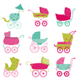Baby Carriage Background vector image