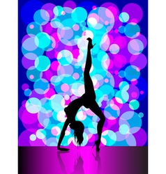 Sexy pole dancing vector image