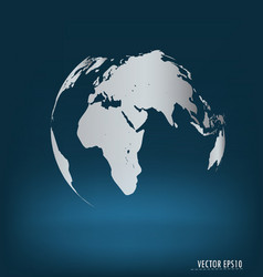 Modern globe vector image