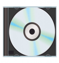 Music cd case vector image