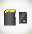 Memory card vector image