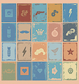 Poster symbols grunge vector image