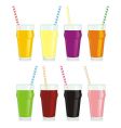 Juice glasses vector image