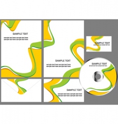 Corporate stationery vector image