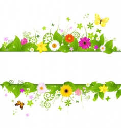 Spring background vector image