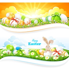 Easter backgrounds vector image