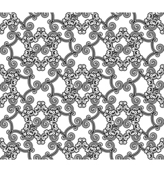 Black and white pattern vector image