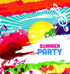 Summer holiday vector image