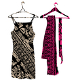 Dress clothes hanger vector image