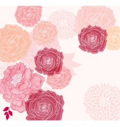 Flower background vector image