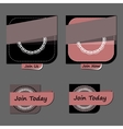 Modern abstract badges collection vector image