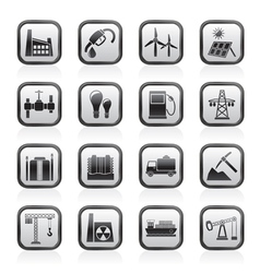 Business and industry icons vector image