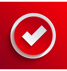 Red circle icon Eps10 vector image