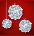 Decorative paper cut balls Decorative paper cut balls vector image