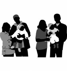 Silhouettes Silhouettes vector image