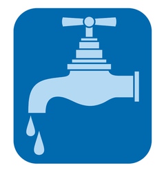 Water tap-water faucet vector image